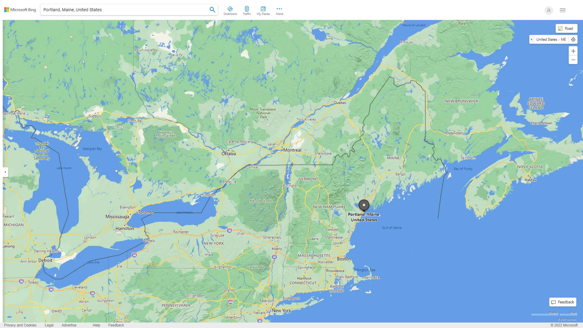 Portland Map Maine